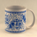 Coffee Mug -  Blue Folk Art
